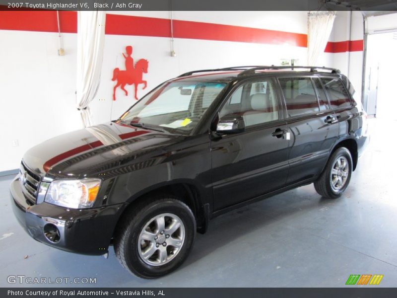 Black / Ash Gray 2007 Toyota Highlander V6