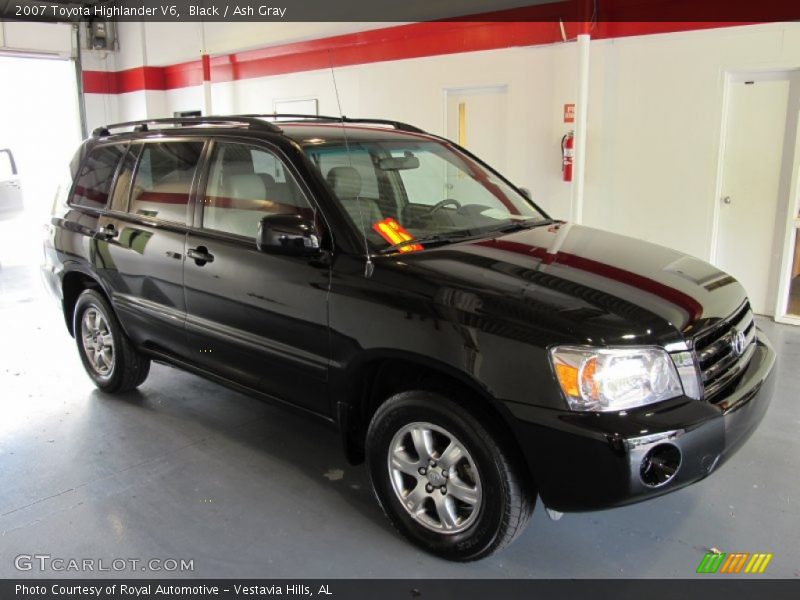 Black / Ash Gray 2007 Toyota Highlander V6