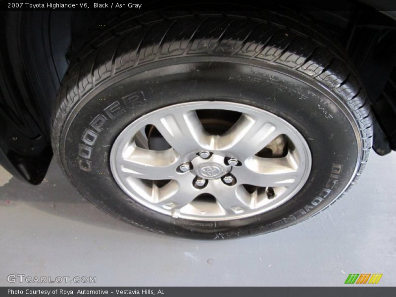Black / Ash Gray 2007 Toyota Highlander V6