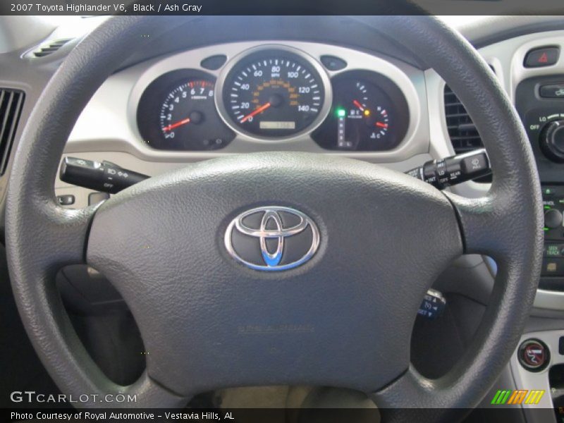 Black / Ash Gray 2007 Toyota Highlander V6