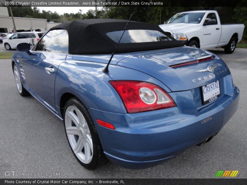 Aero Blue Pearlcoat / Dark Slate Grey/Vanilla 2005 Chrysler Crossfire Limited Roadster
