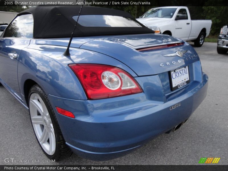Aero Blue Pearlcoat / Dark Slate Grey/Vanilla 2005 Chrysler Crossfire Limited Roadster