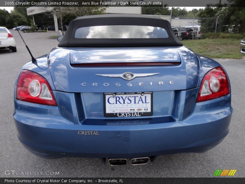 Aero Blue Pearlcoat / Dark Slate Grey/Vanilla 2005 Chrysler Crossfire Limited Roadster