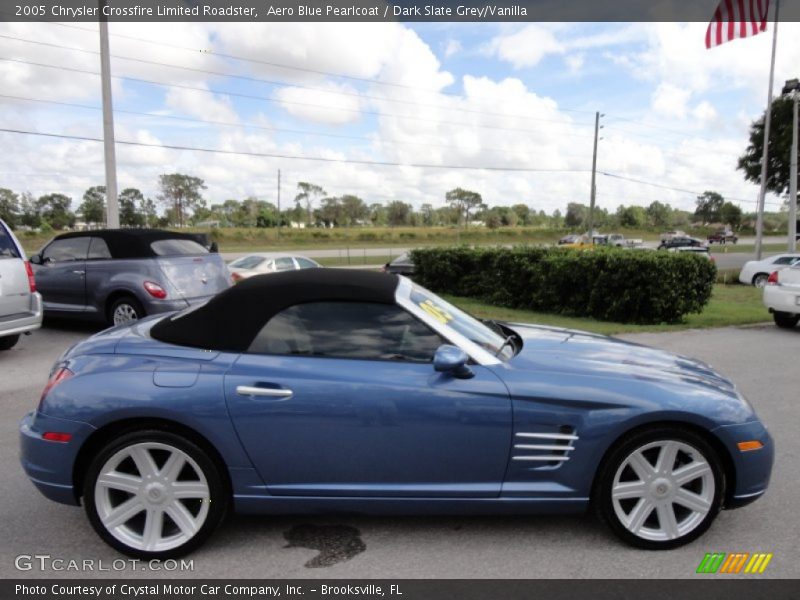 Aero Blue Pearlcoat / Dark Slate Grey/Vanilla 2005 Chrysler Crossfire Limited Roadster