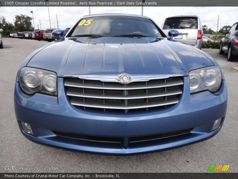 Aero Blue Pearlcoat / Dark Slate Grey/Vanilla 2005 Chrysler Crossfire Limited Roadster
