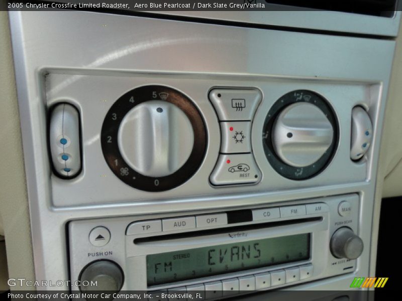 Aero Blue Pearlcoat / Dark Slate Grey/Vanilla 2005 Chrysler Crossfire Limited Roadster