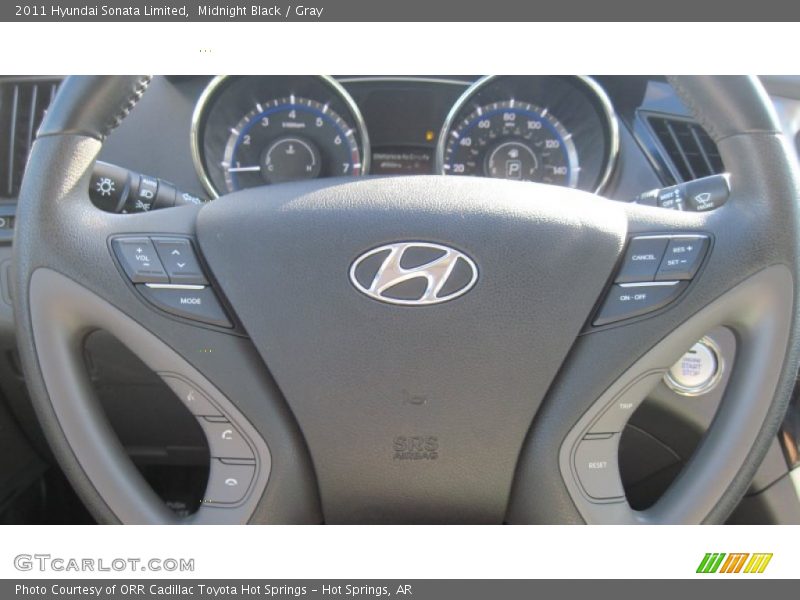 Midnight Black / Gray 2011 Hyundai Sonata Limited