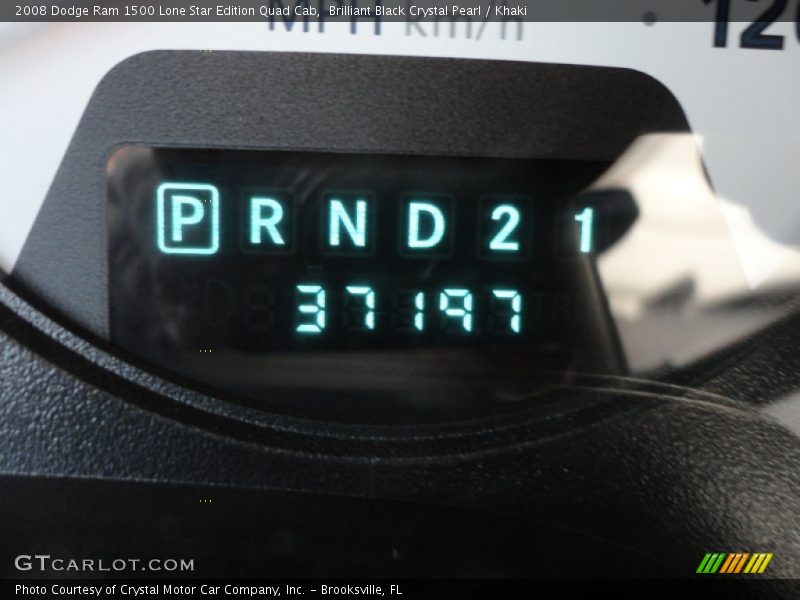 Brilliant Black Crystal Pearl / Khaki 2008 Dodge Ram 1500 Lone Star Edition Quad Cab