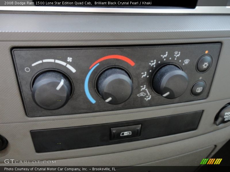 Brilliant Black Crystal Pearl / Khaki 2008 Dodge Ram 1500 Lone Star Edition Quad Cab