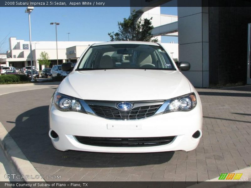 Aspen White / Ivory 2008 Subaru Impreza 2.5i Sedan