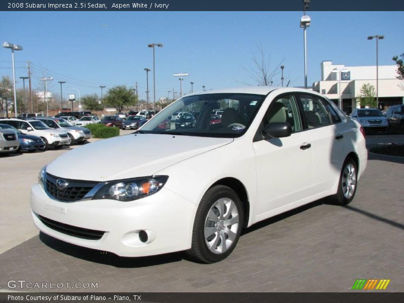 Aspen White / Ivory 2008 Subaru Impreza 2.5i Sedan