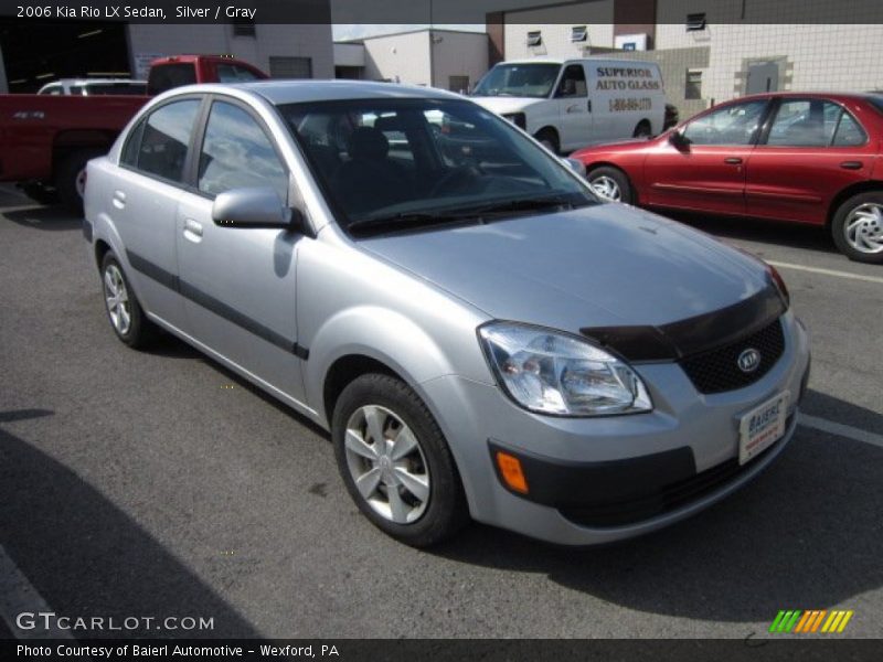 Silver / Gray 2006 Kia Rio LX Sedan