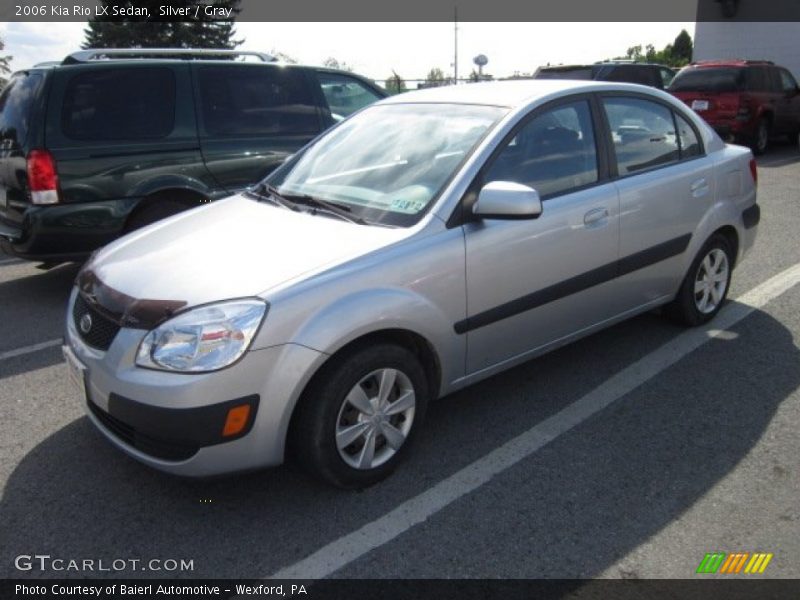 Silver / Gray 2006 Kia Rio LX Sedan