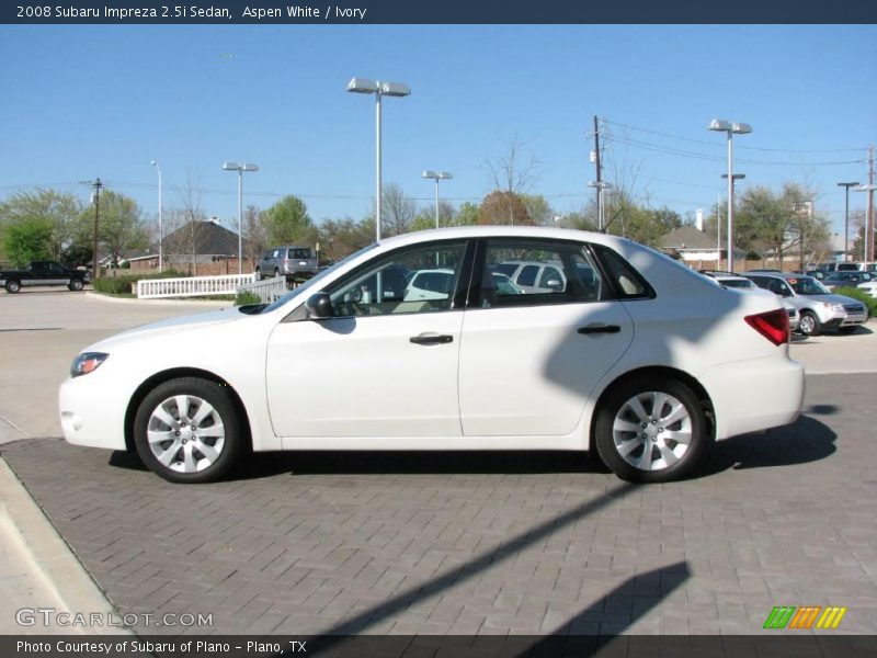 Aspen White / Ivory 2008 Subaru Impreza 2.5i Sedan