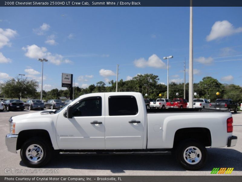 Summit White / Ebony Black 2008 Chevrolet Silverado 2500HD LT Crew Cab