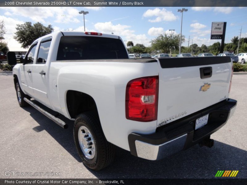 Summit White / Ebony Black 2008 Chevrolet Silverado 2500HD LT Crew Cab