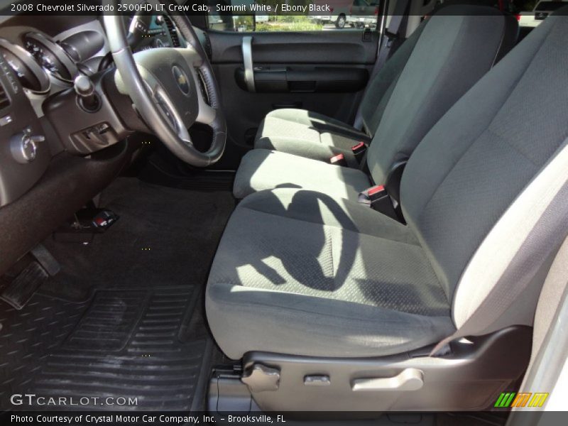 Summit White / Ebony Black 2008 Chevrolet Silverado 2500HD LT Crew Cab