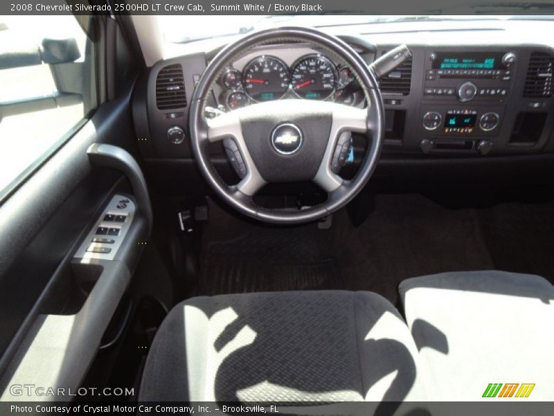 Summit White / Ebony Black 2008 Chevrolet Silverado 2500HD LT Crew Cab