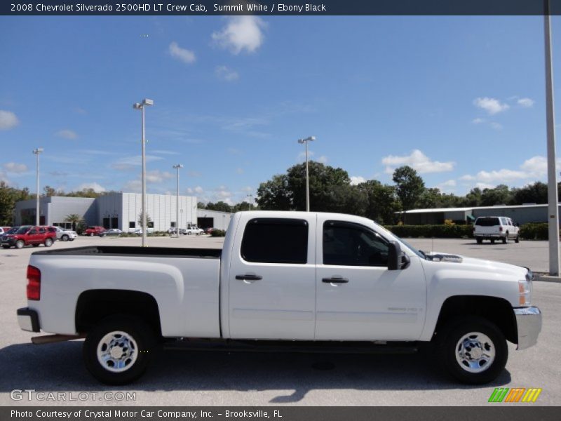 Summit White / Ebony Black 2008 Chevrolet Silverado 2500HD LT Crew Cab