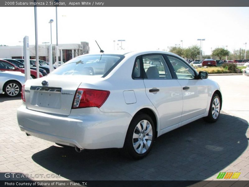 Aspen White / Ivory 2008 Subaru Impreza 2.5i Sedan