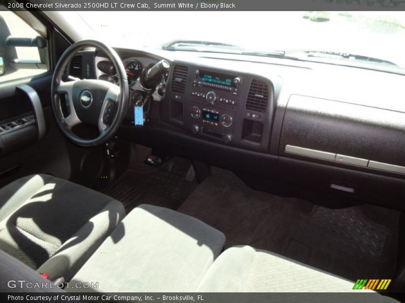 Summit White / Ebony Black 2008 Chevrolet Silverado 2500HD LT Crew Cab