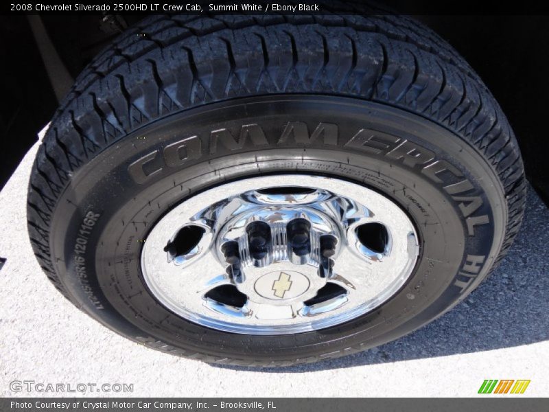Summit White / Ebony Black 2008 Chevrolet Silverado 2500HD LT Crew Cab