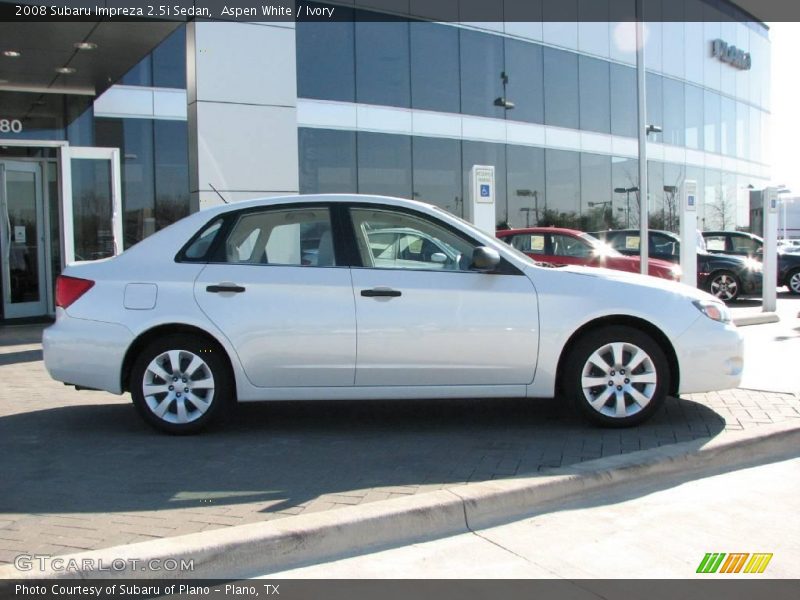 Aspen White / Ivory 2008 Subaru Impreza 2.5i Sedan