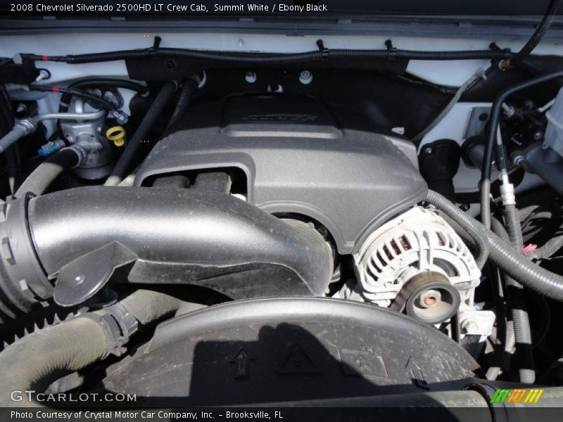 Summit White / Ebony Black 2008 Chevrolet Silverado 2500HD LT Crew Cab