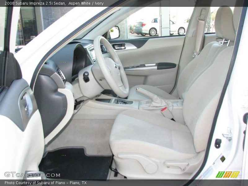 Aspen White / Ivory 2008 Subaru Impreza 2.5i Sedan