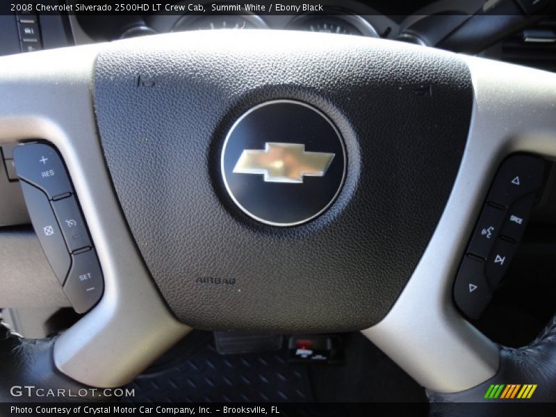 Summit White / Ebony Black 2008 Chevrolet Silverado 2500HD LT Crew Cab