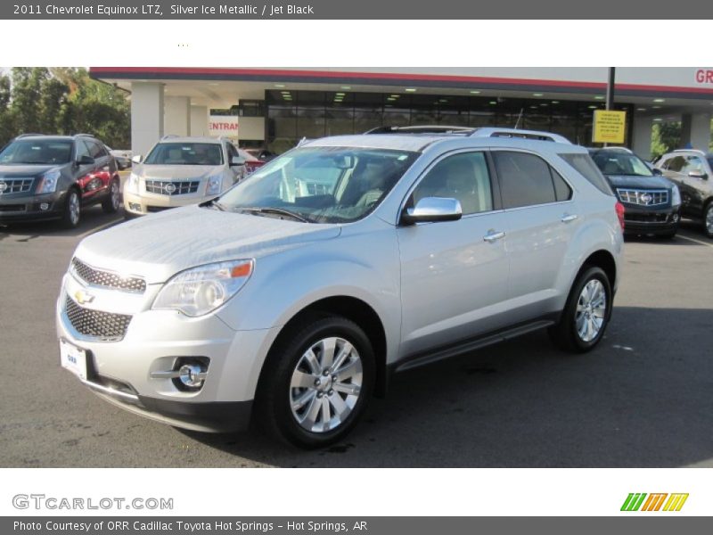 Silver Ice Metallic / Jet Black 2011 Chevrolet Equinox LTZ
