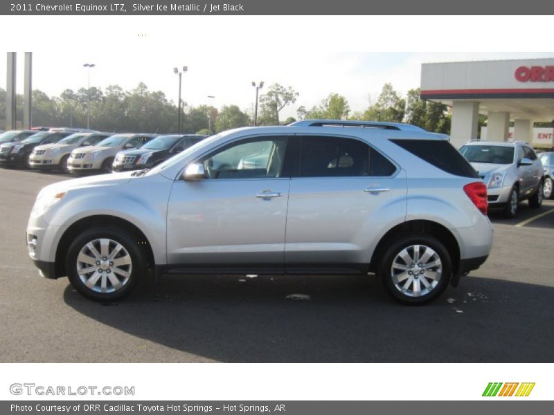 Silver Ice Metallic / Jet Black 2011 Chevrolet Equinox LTZ