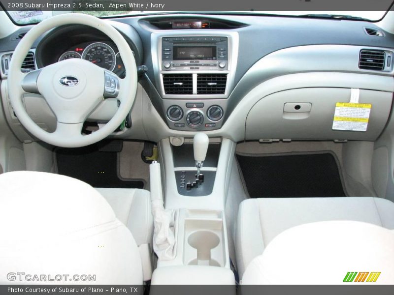 Aspen White / Ivory 2008 Subaru Impreza 2.5i Sedan