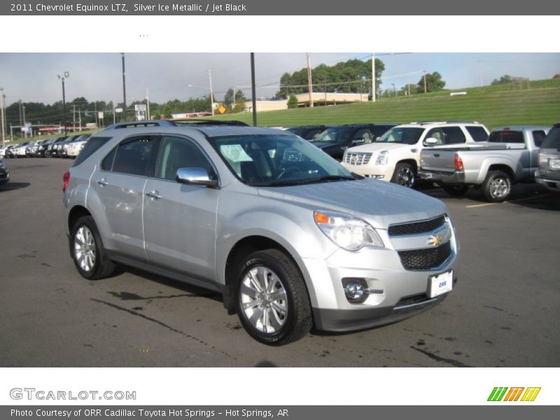 Silver Ice Metallic / Jet Black 2011 Chevrolet Equinox LTZ