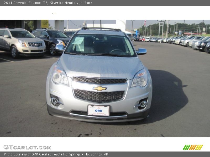 Silver Ice Metallic / Jet Black 2011 Chevrolet Equinox LTZ