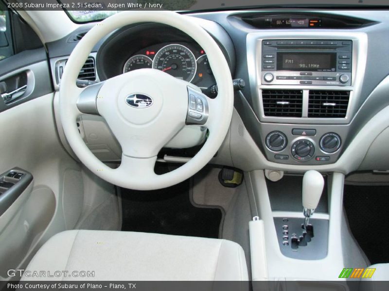 Aspen White / Ivory 2008 Subaru Impreza 2.5i Sedan