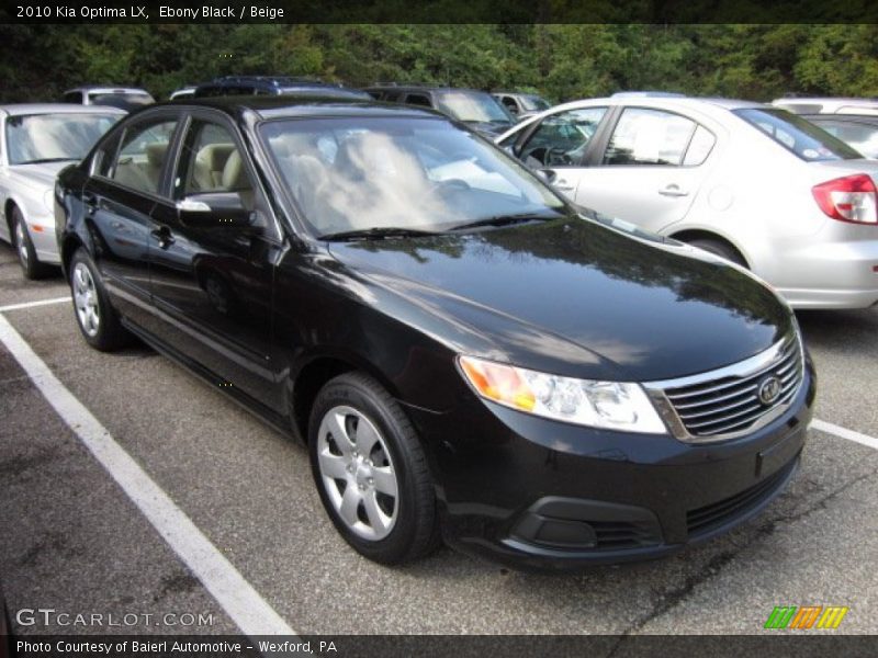 Ebony Black / Beige 2010 Kia Optima LX