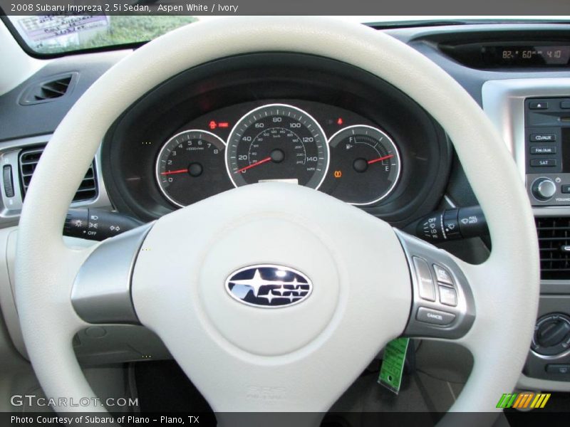 Aspen White / Ivory 2008 Subaru Impreza 2.5i Sedan