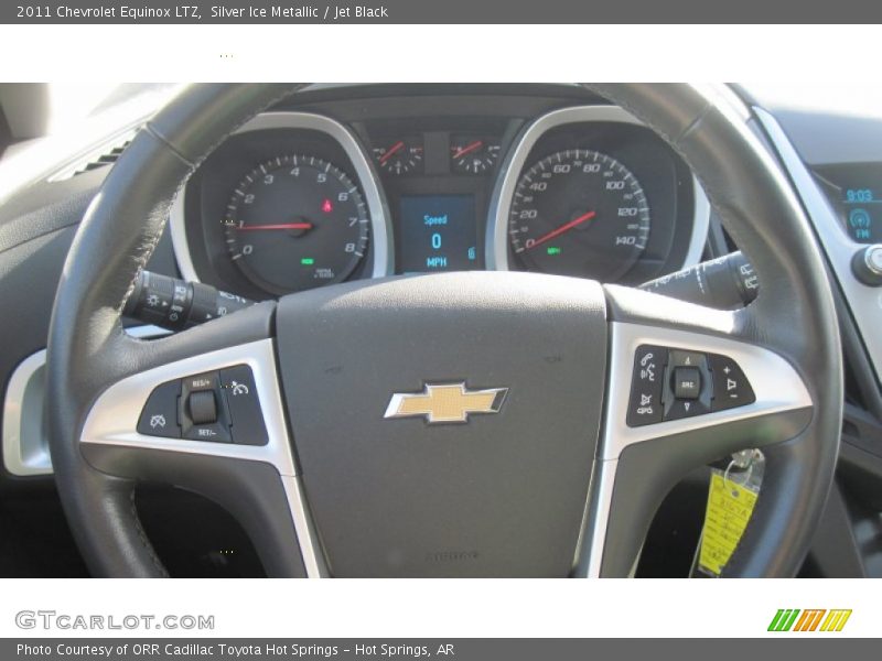 Silver Ice Metallic / Jet Black 2011 Chevrolet Equinox LTZ