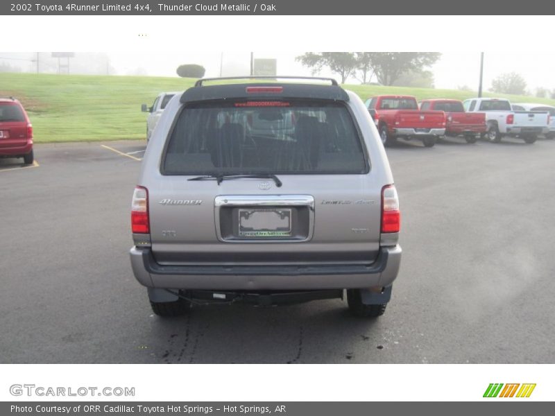 Thunder Cloud Metallic / Oak 2002 Toyota 4Runner Limited 4x4