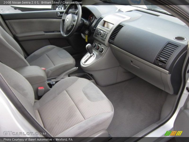 Brilliant Silver / Charcoal/Steel 2008 Nissan Sentra 2.0 S