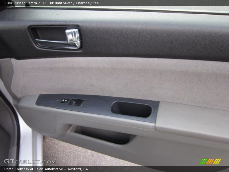 Brilliant Silver / Charcoal/Steel 2008 Nissan Sentra 2.0 S