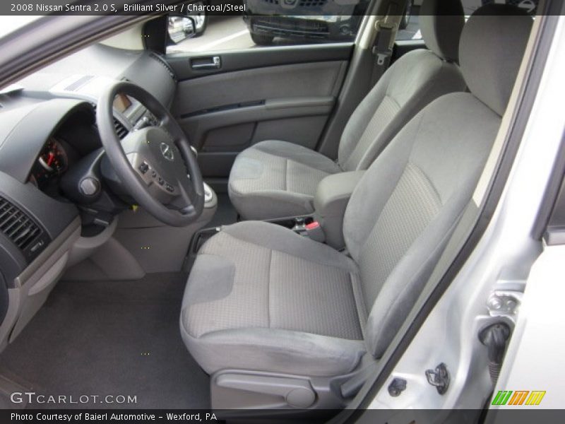 Brilliant Silver / Charcoal/Steel 2008 Nissan Sentra 2.0 S