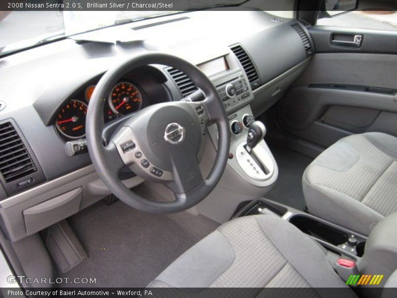 Brilliant Silver / Charcoal/Steel 2008 Nissan Sentra 2.0 S