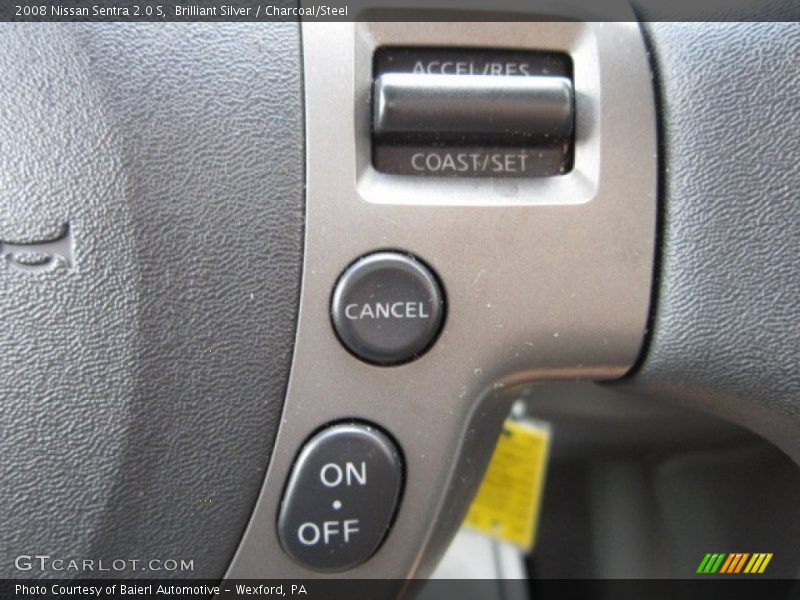 Brilliant Silver / Charcoal/Steel 2008 Nissan Sentra 2.0 S