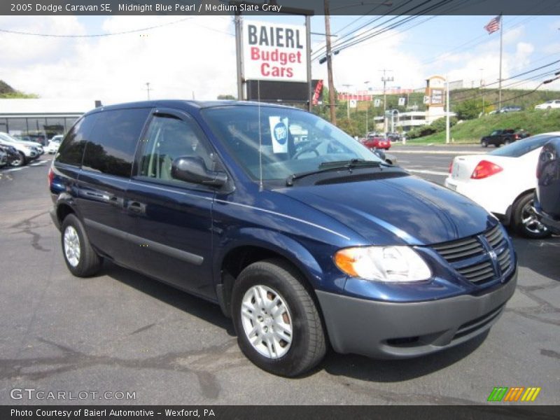 Midnight Blue Pearl / Medium Slate Gray 2005 Dodge Caravan SE