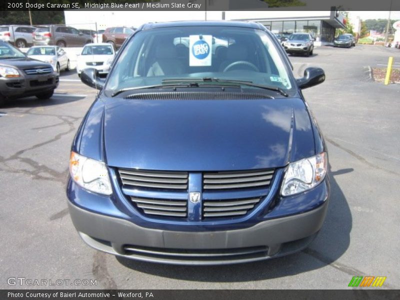 Midnight Blue Pearl / Medium Slate Gray 2005 Dodge Caravan SE