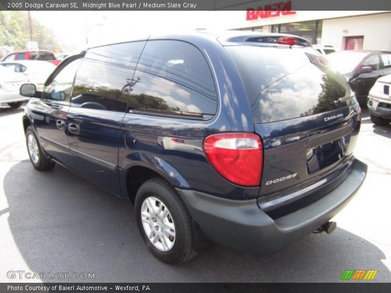 Midnight Blue Pearl / Medium Slate Gray 2005 Dodge Caravan SE