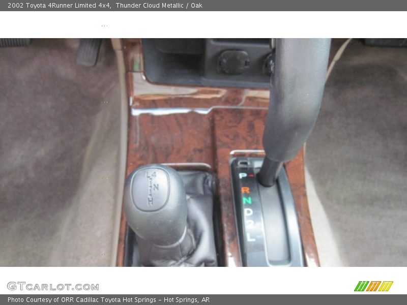 Thunder Cloud Metallic / Oak 2002 Toyota 4Runner Limited 4x4