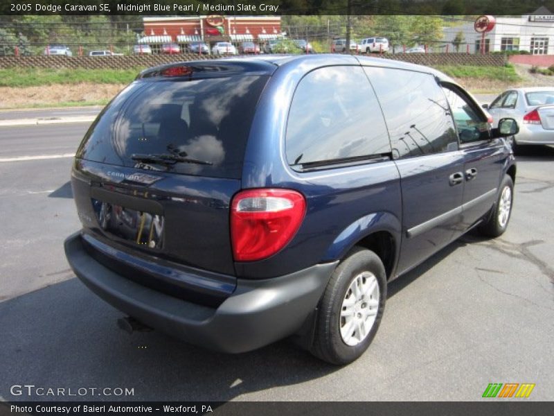 Midnight Blue Pearl / Medium Slate Gray 2005 Dodge Caravan SE